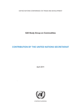 Contribution by the United Nations Secretariat