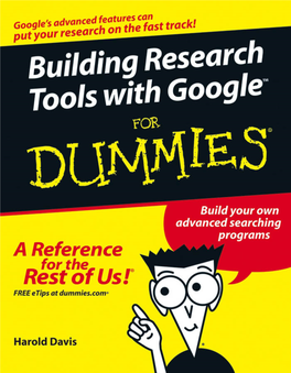 Building Research Tools with Google for Dummies (2005).Pdf