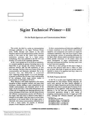 Sigint Technical Primer-III