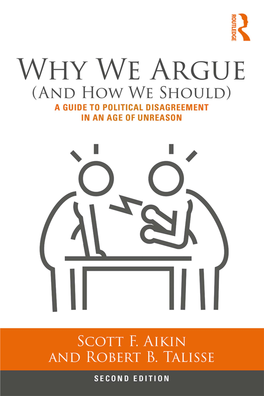 Why We Argue, Second Edition Is a Timely and Important Book