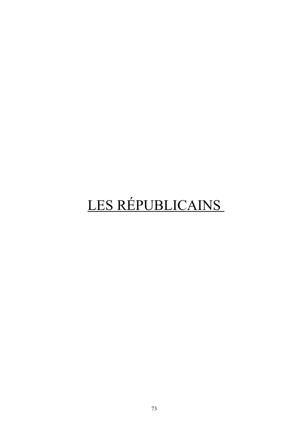 Les Républicains