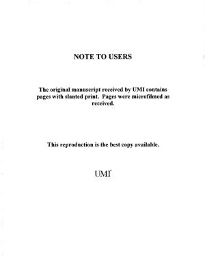 UMI Contains Pages with Slanted Print