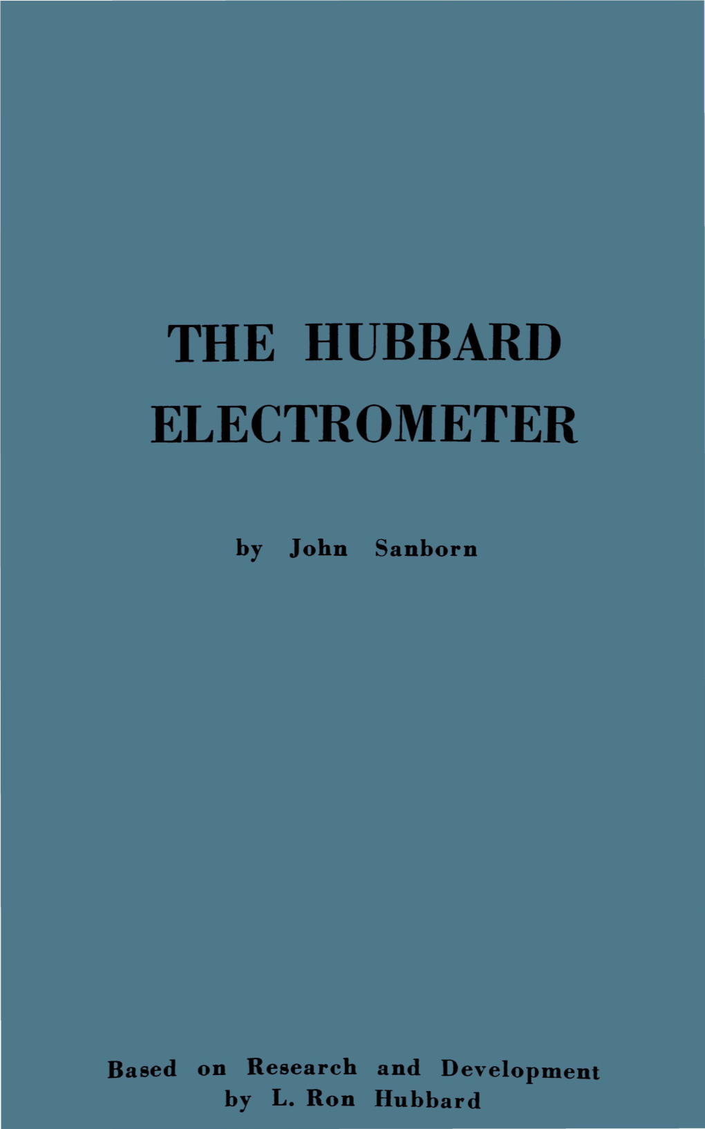 The Hubbard Electrometer