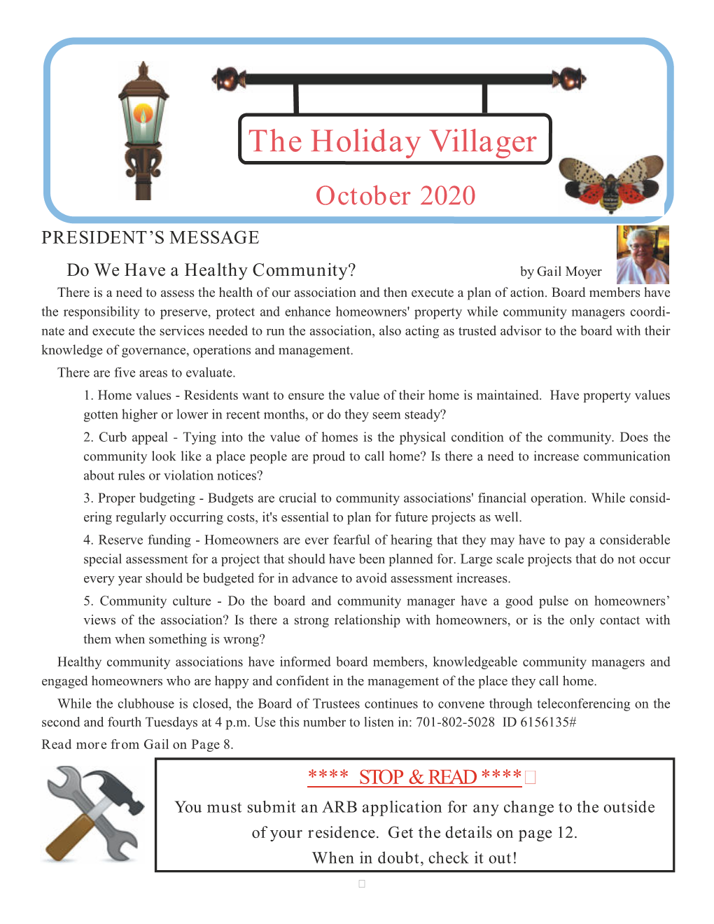 The Holiday Villager October 2020