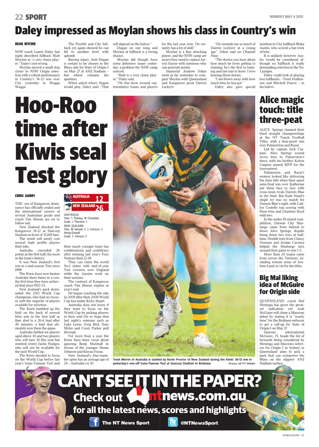 Hoo-Roo Time After Kiwis Seal Test Glory