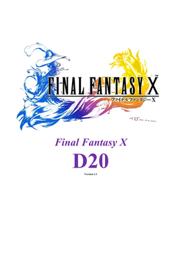 Final Fantasy X D20 Version 1.1