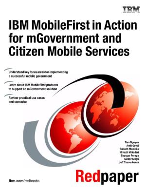IBM Mobilefirst in Action for Mgovernment and Citizen Mobile Services