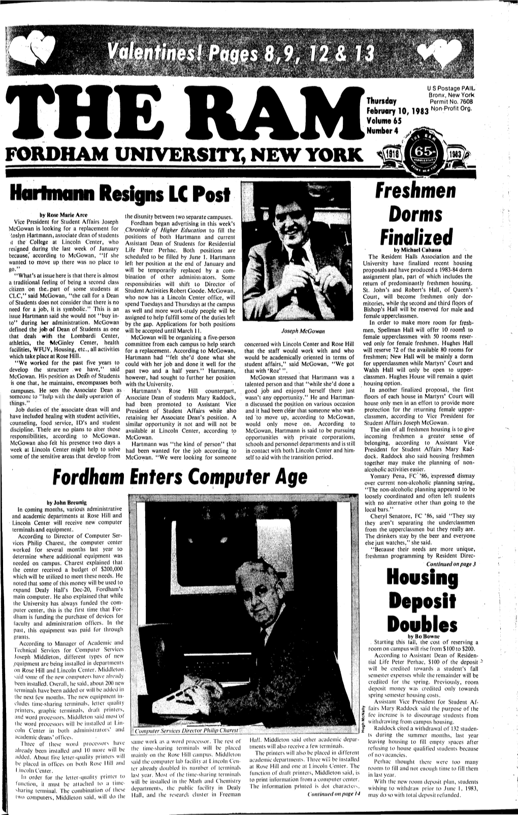 Fordham Inters Computer Age Freshmen Dorms Finalized