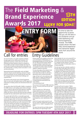 Awards Entry Form 2017.Indd