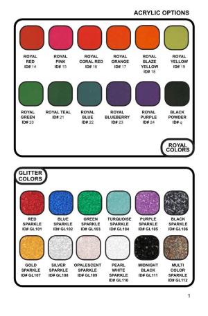 ROL Catalog Pocket Size Color Chart