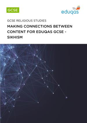 Sikhism Making Connections Between Content for Eduqas Gcse Religious Studies Route A
