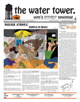 October 30, 2012 - Uvm, Burlington, Vt Uvm.Edu/~Watertwr - Thewatertower.Tumblr.Com