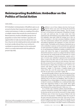 Reinterpreting Buddhism: Ambedkar on the Politics of Social Action