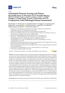 Automated Gleason Scoring and Tumor Quantification in Prostate