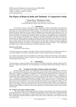 The Figure of Rama in India and Thailand: a Comparative Study