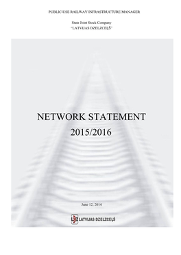Network Statement 2015/2016 „LATVIJAS DZELZCEĻŠ”
