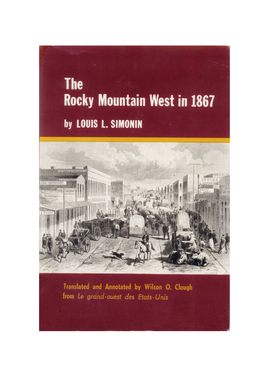 The Rocky Mountain West in 1867