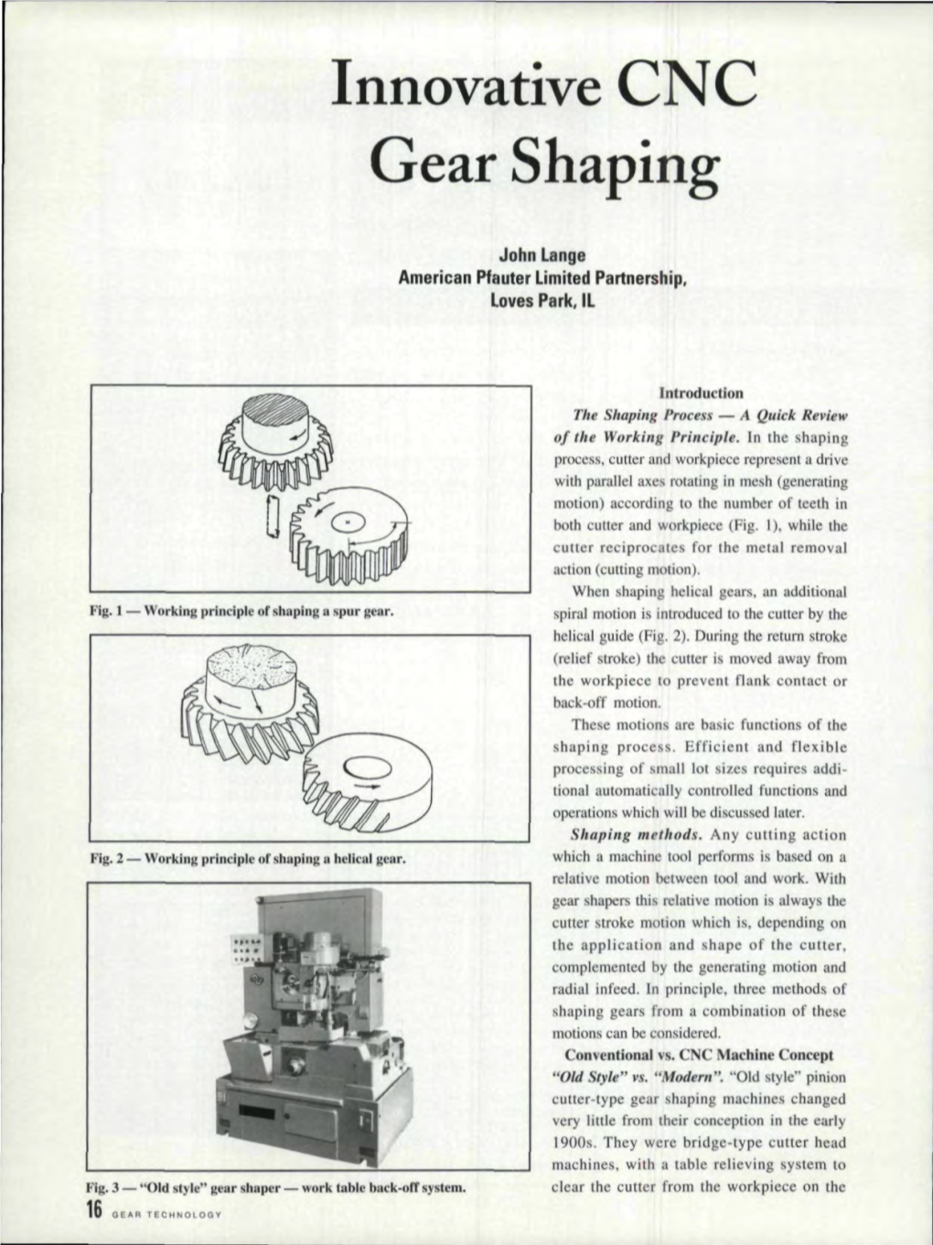 Innovative CNC Gear Shaping