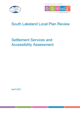 Settlement Services and Accessibility Assessment