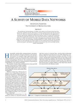 A Survey of Mobile Data Networks