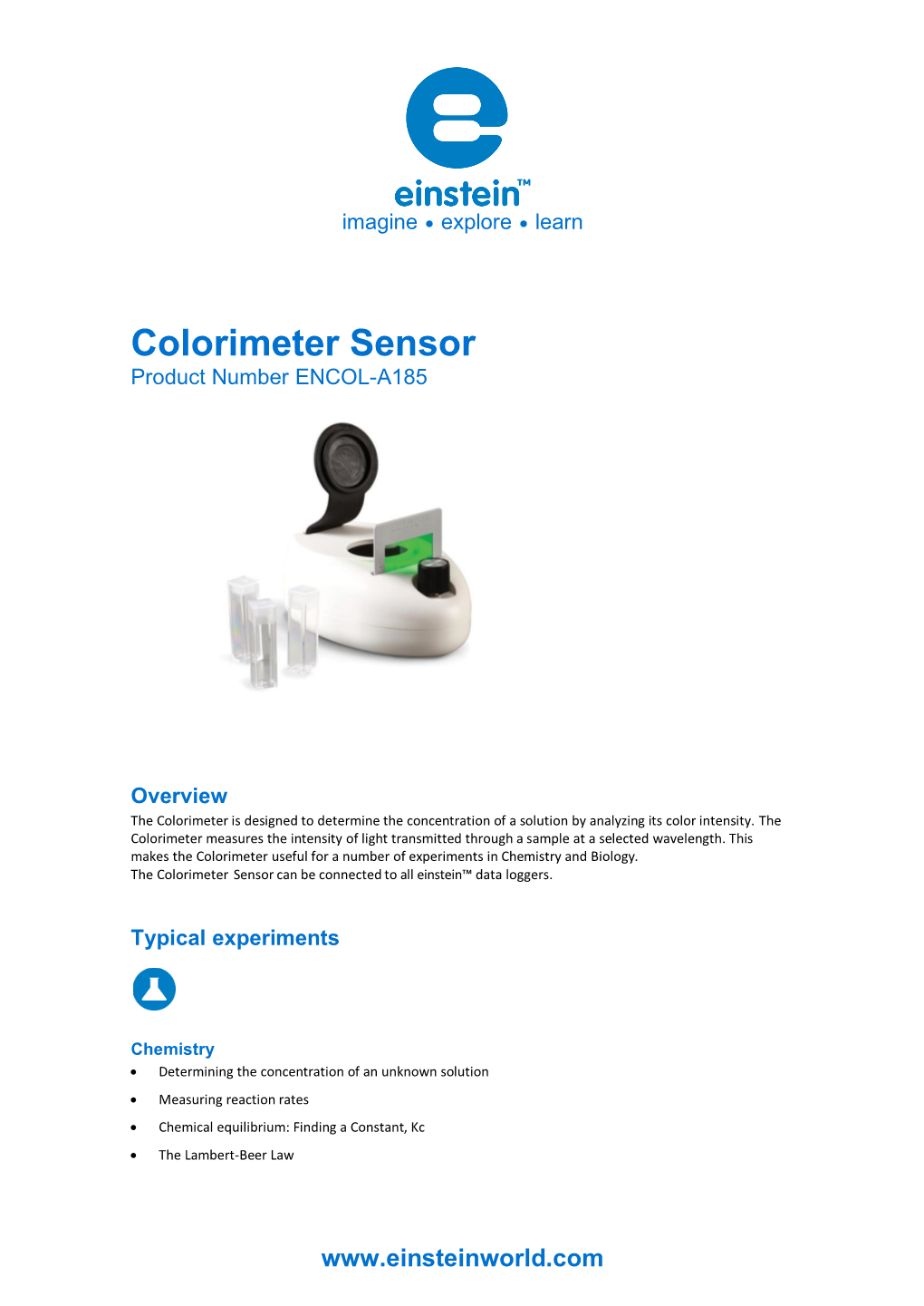 Colorimeter Sensor Product Number ENCOL-A185