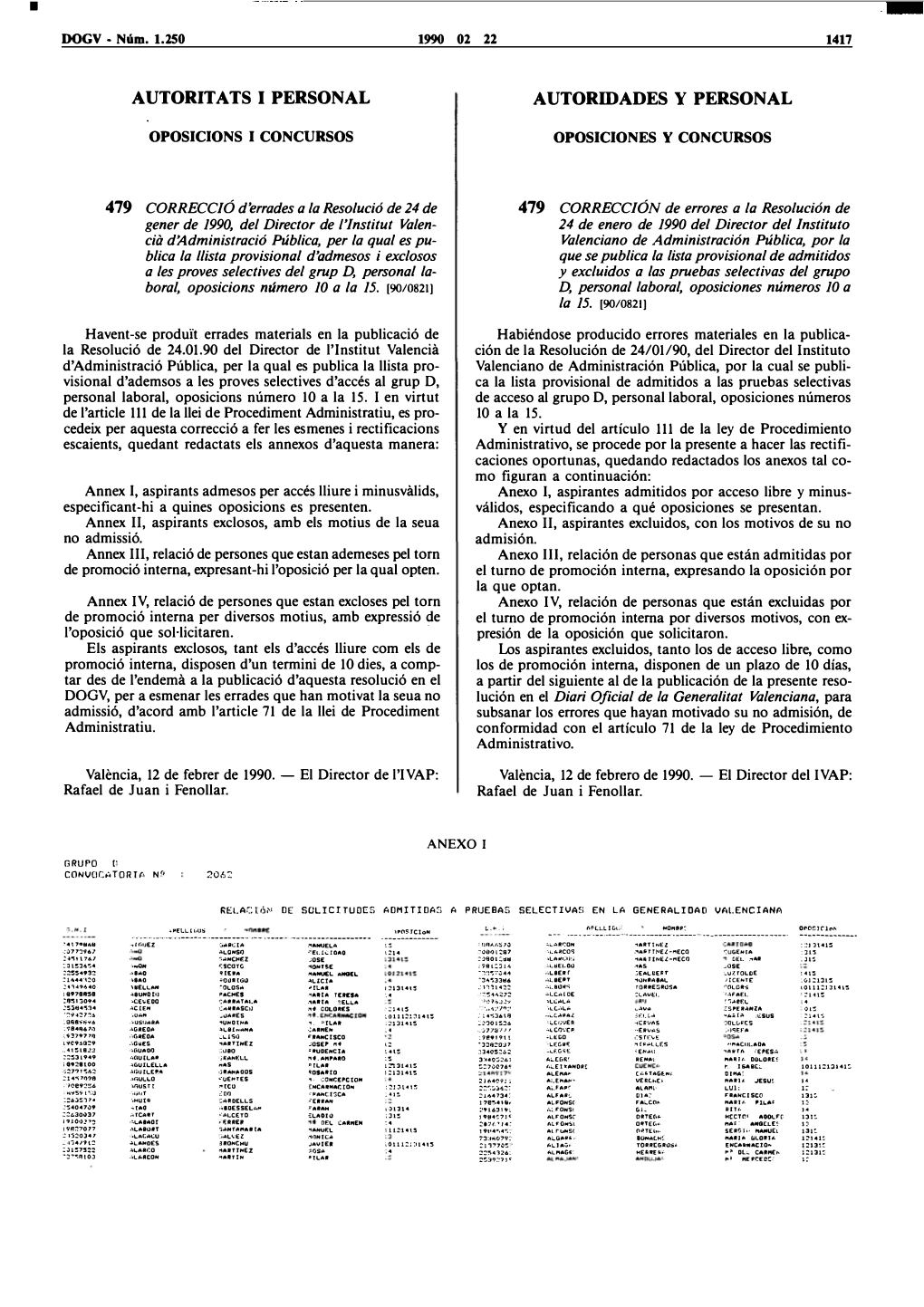 Autoritats 1 Personal Oposicions I Concursos