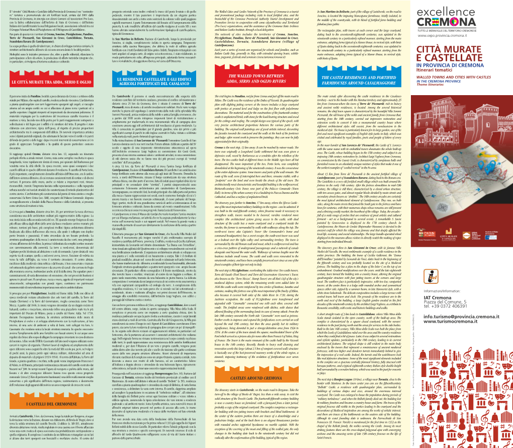 Città Murate E Castellate in Provincia Di Cremona