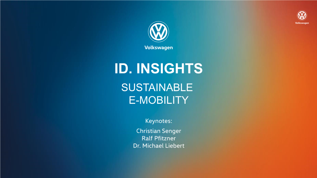 Id. Insights Sustainable E-Mobility