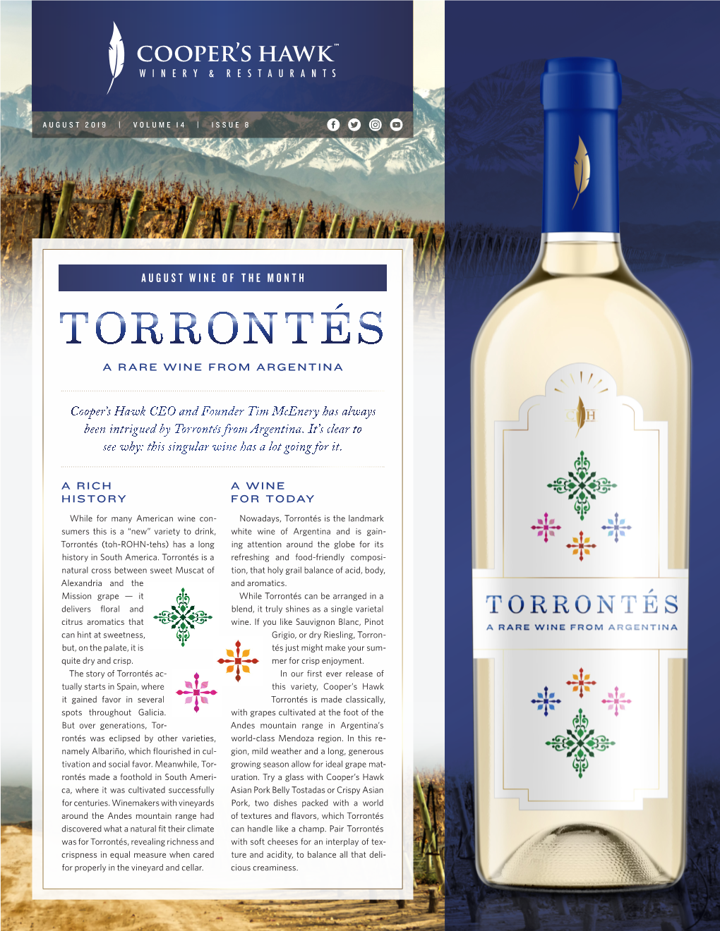 Torrontés a Rare Wine from Argentina