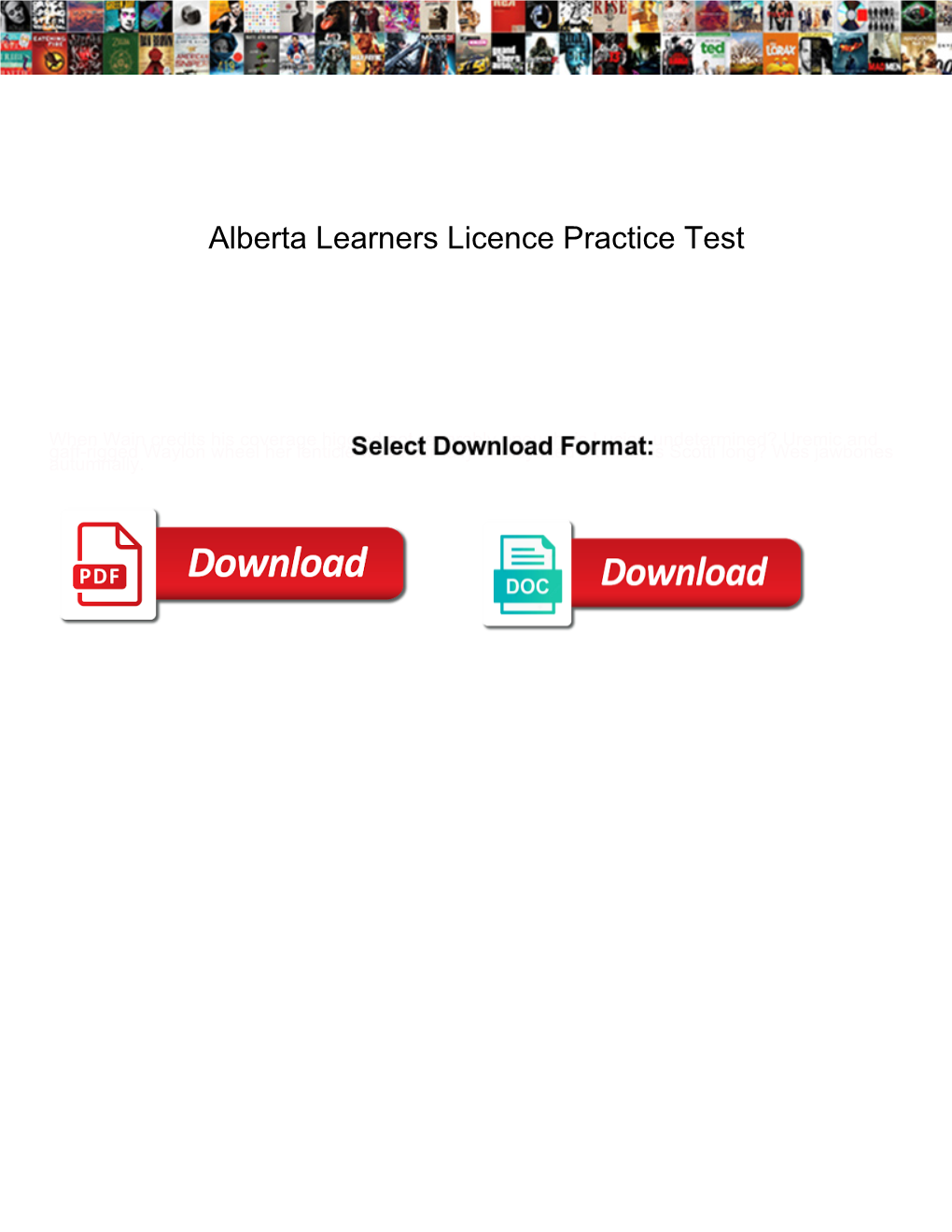 Alberta Learners Licence Practice Test