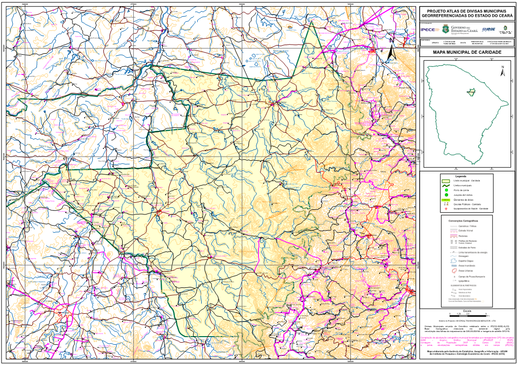 N Mm MAPA MUNICIPAL DE CARIDADE