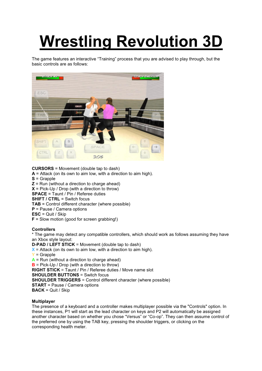 Wrestling Revolution 3D