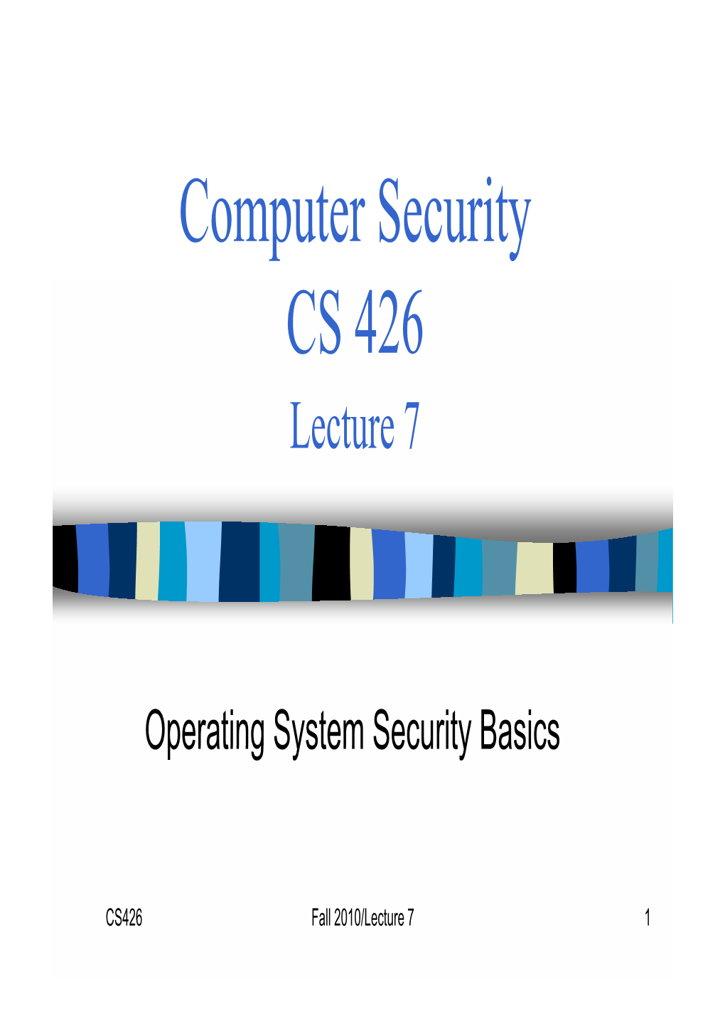 Operating System Security Basics