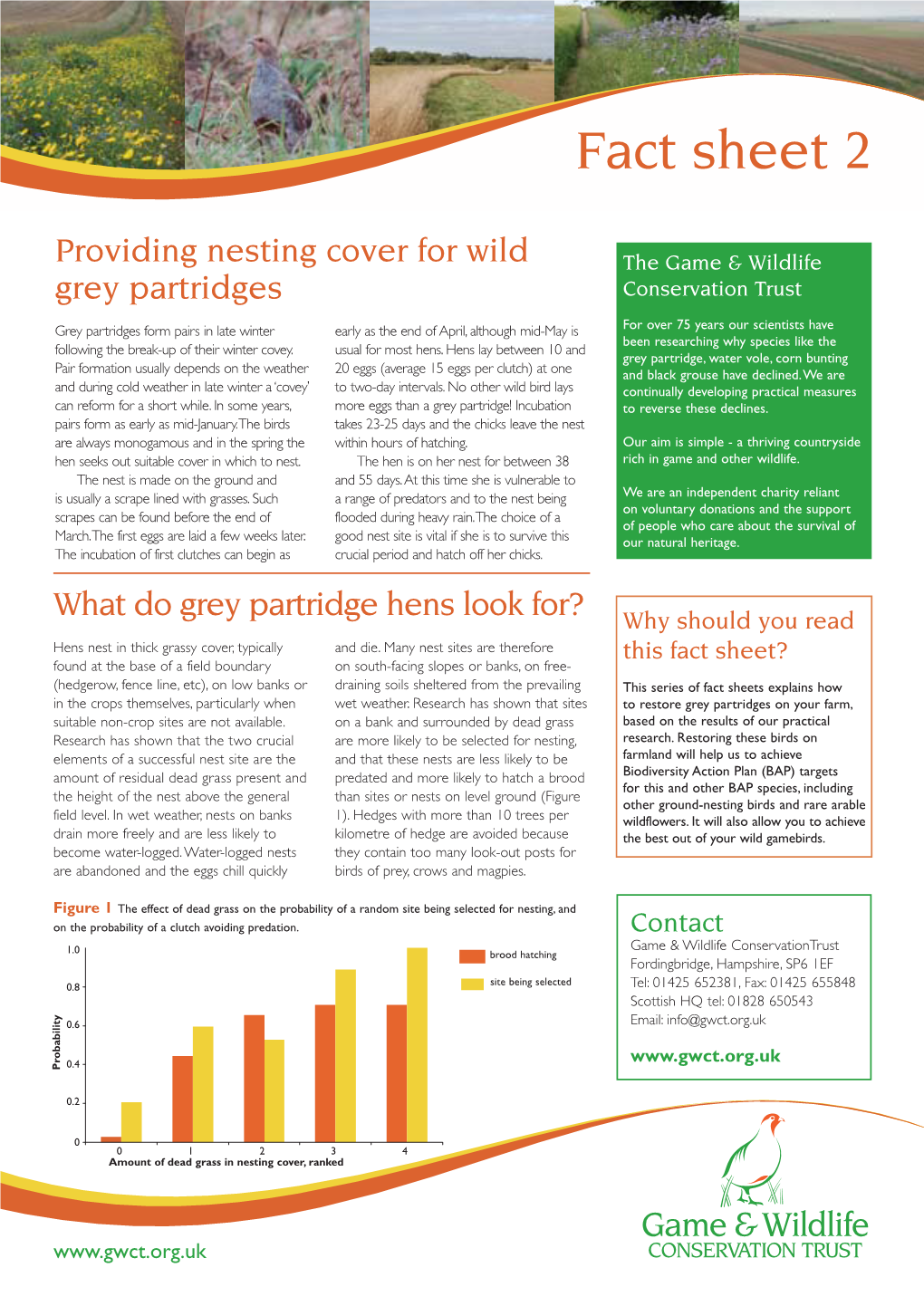 Providing Nesting Cover for Wild Grey Partridges