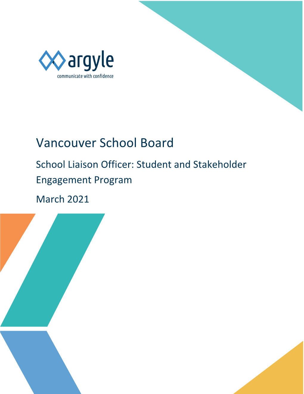 SLO Program Student and Stakeholder Engagement Report