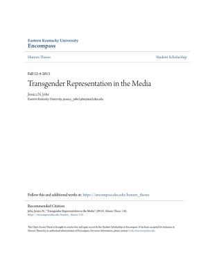 Transgender Representation in the Media Jessica N
