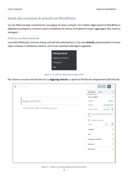 Guida Alla Creazione Di Articoli Con Wordpress