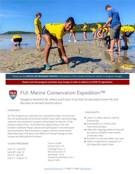 Marine Conservation Expedition™