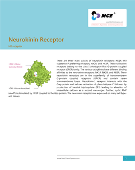 Neurokinin Receptor NK Receptor