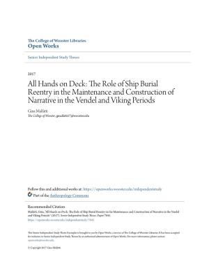 The Role of Ship Burial Reentry in the Maintenance and Construction Of