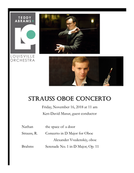 Strauss Oboe Concerto