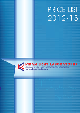 Kiran Light Laboratories 2012-13 Final