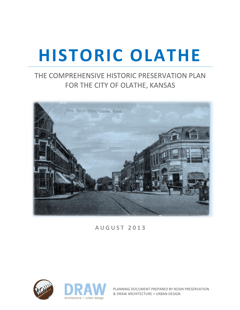 Historic Preservation Master Plan