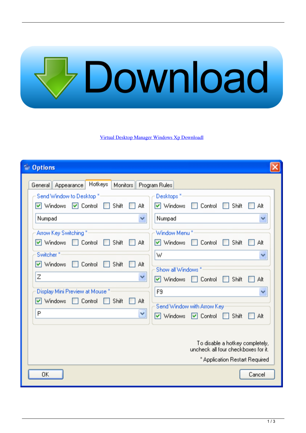 Virtual Desktop Manager Windows Xp Downloadl