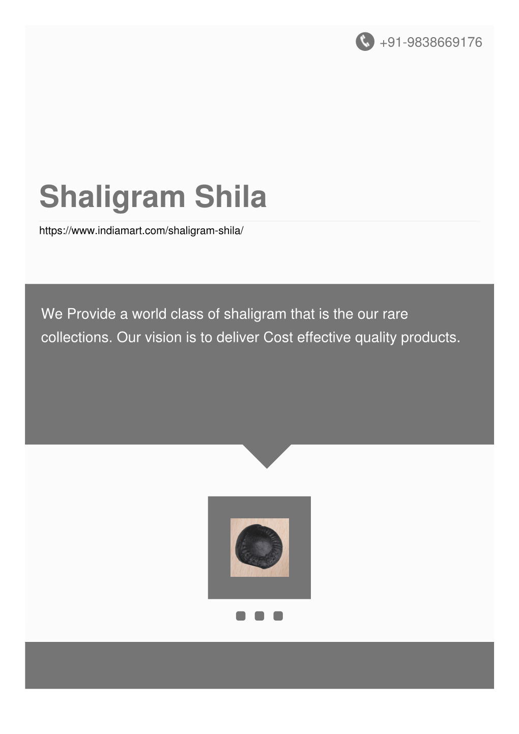 Shaligram Shila