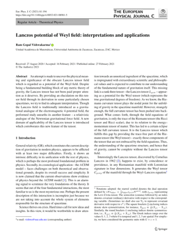 Lanczos Potential of Weyl Field: Interpretations and Applications
