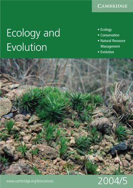 Ecology and Evolution Coltman, J
