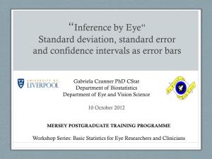 Standard Deviation, Standard Error and Confidence Intervals As Error Bars