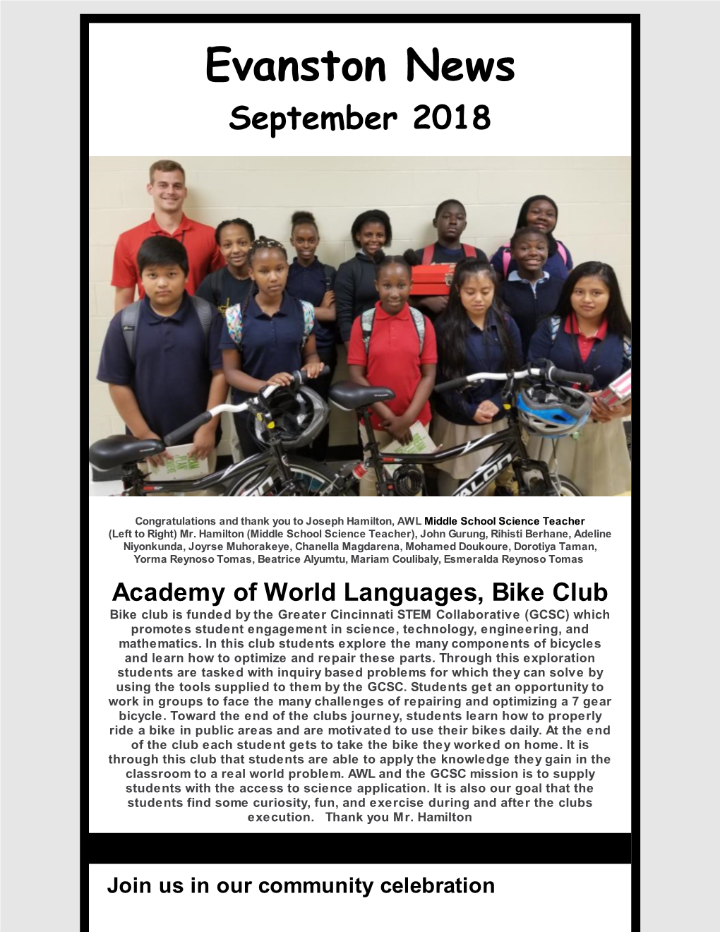 Evanston News September 2018