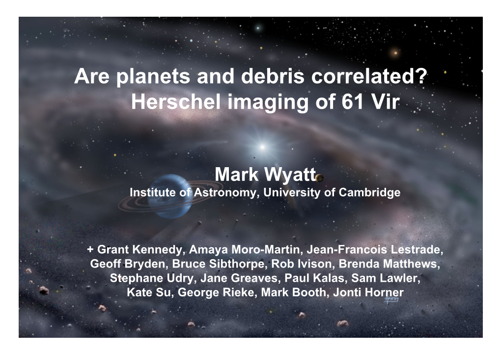 Are Planets and Debris Correlated? Herschel Imaging of 61 Vir